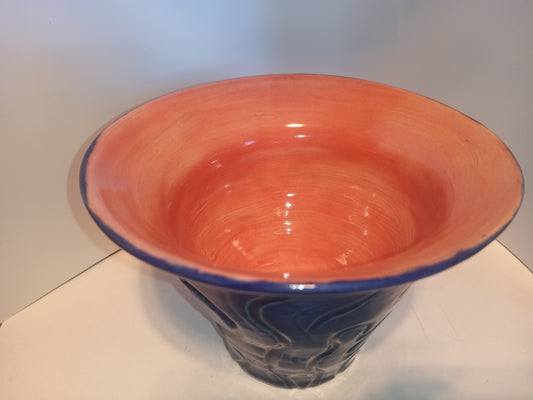 Blue Swirl Vase