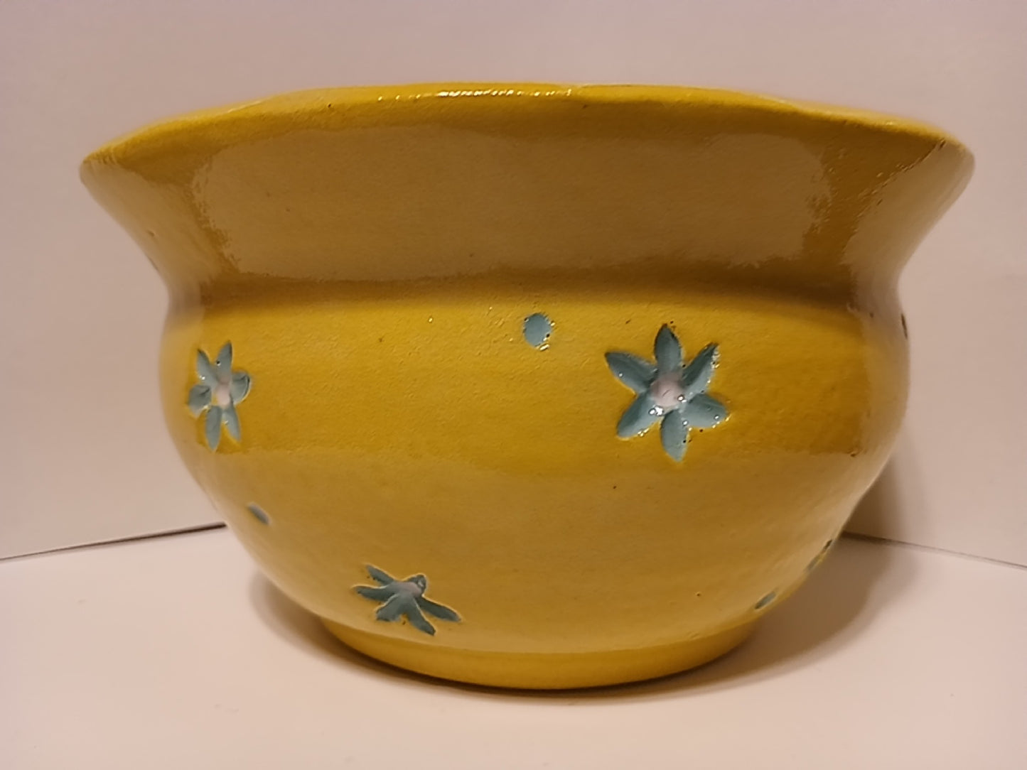 Yellow Floral Planter