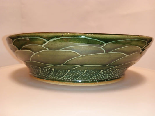 Green Floral Bowl