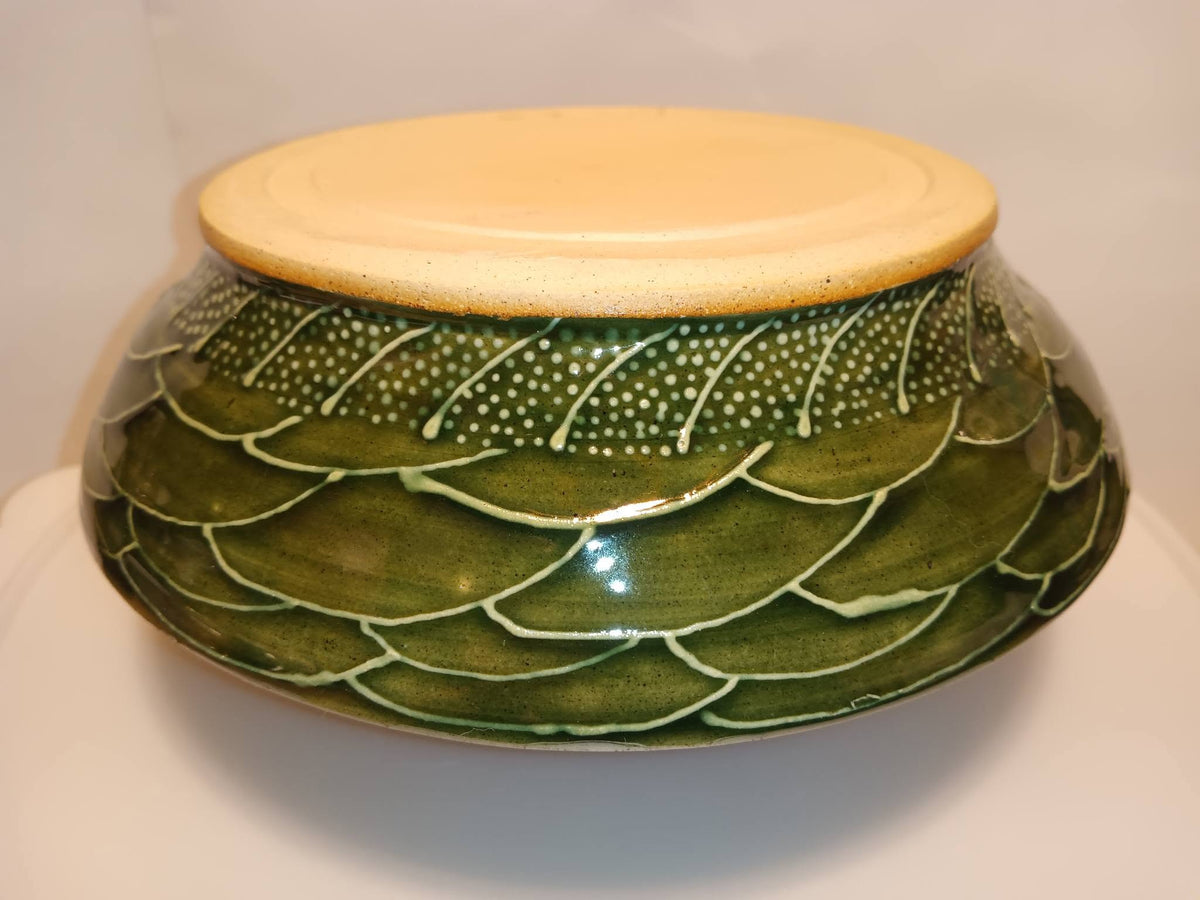 Green Floral Bowl