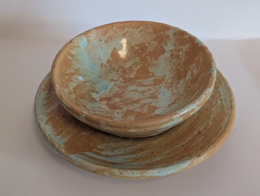 Matching plate and bowl