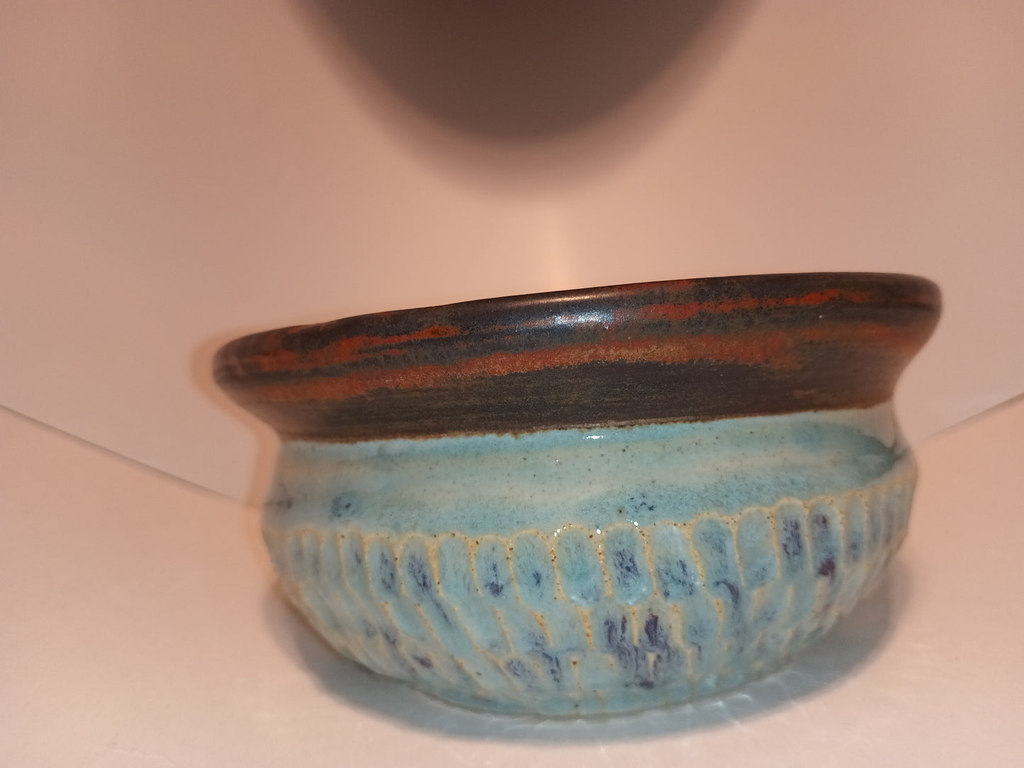 Blue and Copper Planter