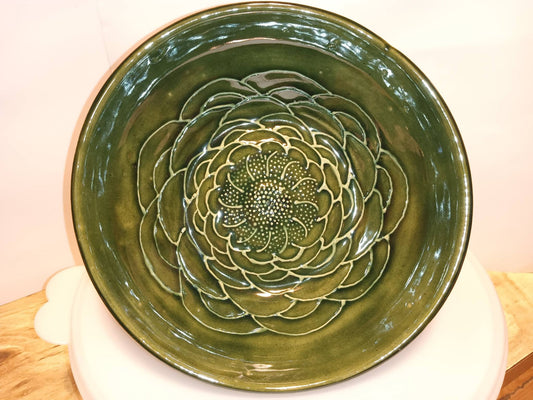 Green  Floral Bowl