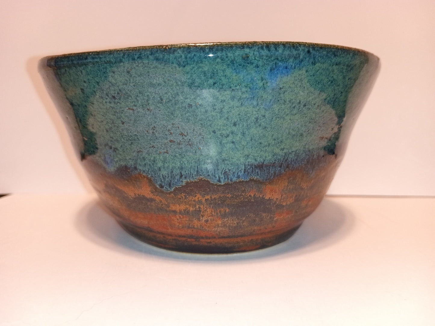 Teal and Copper Planter
