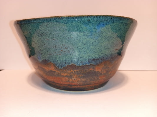 Teal and Copper Planter