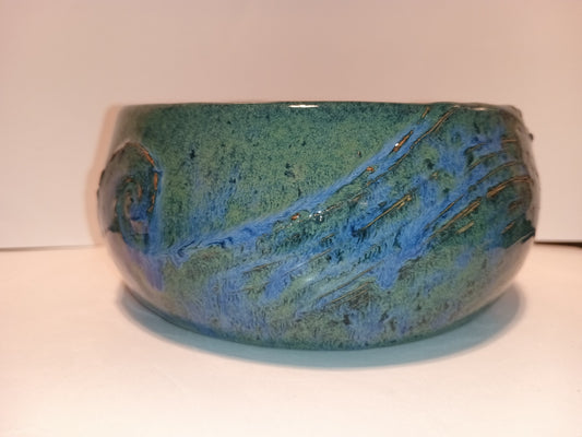 Teal Wave Planter